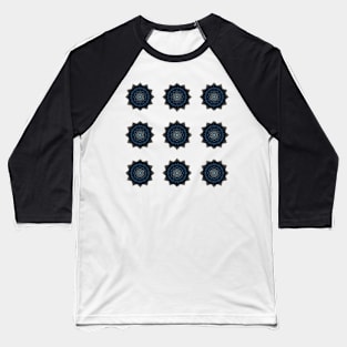 Spiky Pattern Baseball T-Shirt